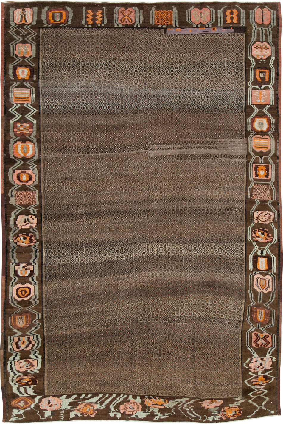 Vintage Turkish Anatolian Room Size Carpet, No.29225 - Staging