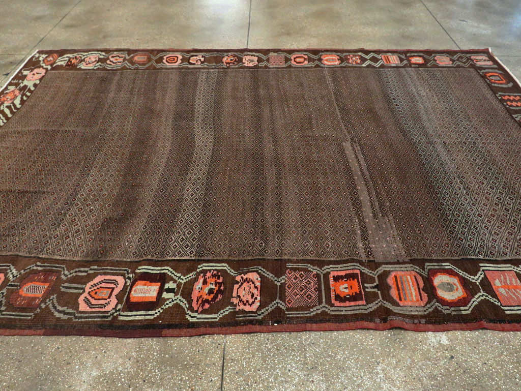 Vintage Turkish Anatolian Room Size Carpet, No.29225 - Staging