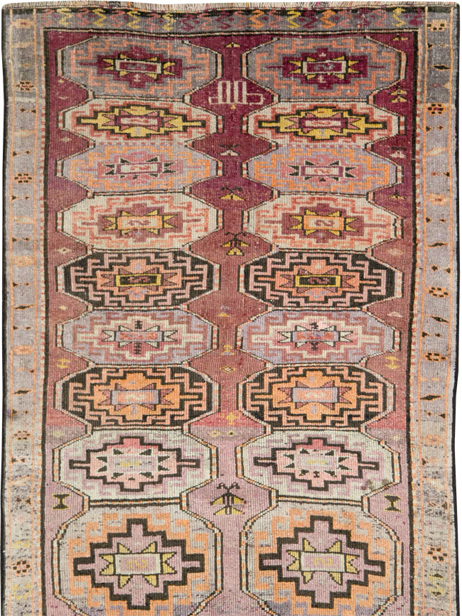 Vintage Turkish Anatolian Runner, No.29228 - Staging