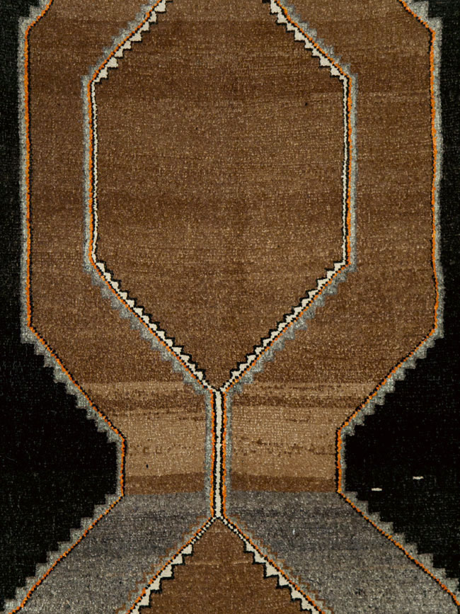 Vintage Turkish Anatolian Wide Gallery Runner, No.29229 - Staging