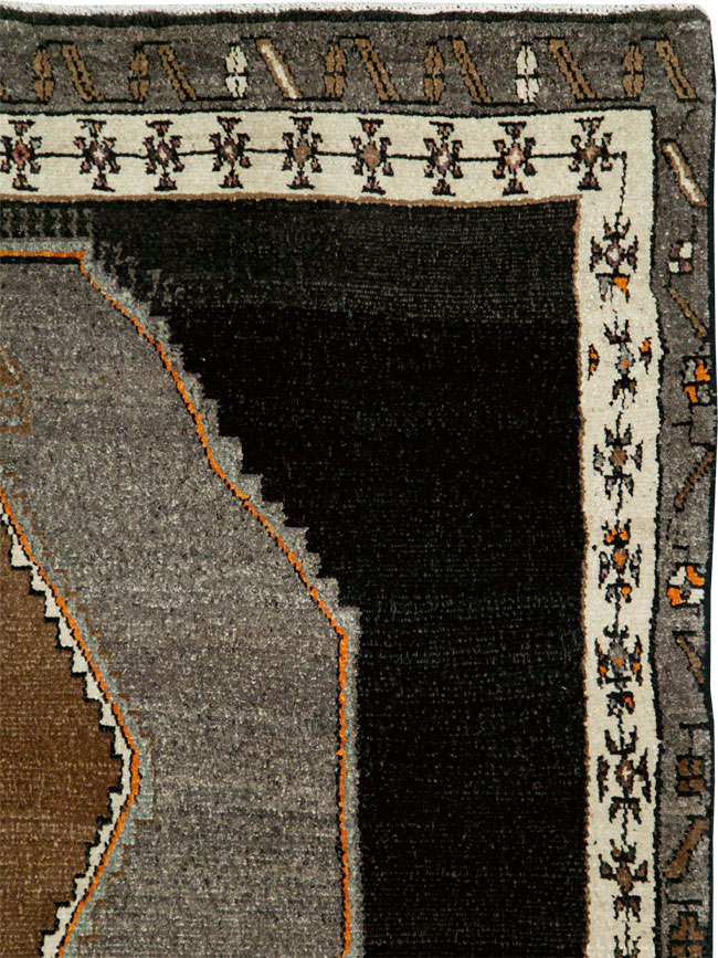 Vintage Turkish Anatolian Wide Gallery Runner, No.29229 - Staging