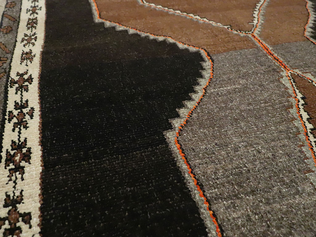 Vintage Turkish Anatolian Wide Gallery Runner, No.29229 - Staging