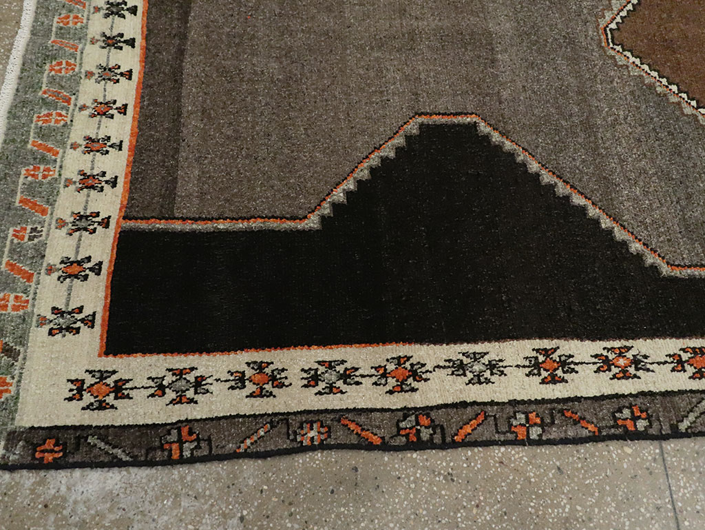 Vintage Turkish Anatolian Wide Gallery Runner, No.29229 - Staging