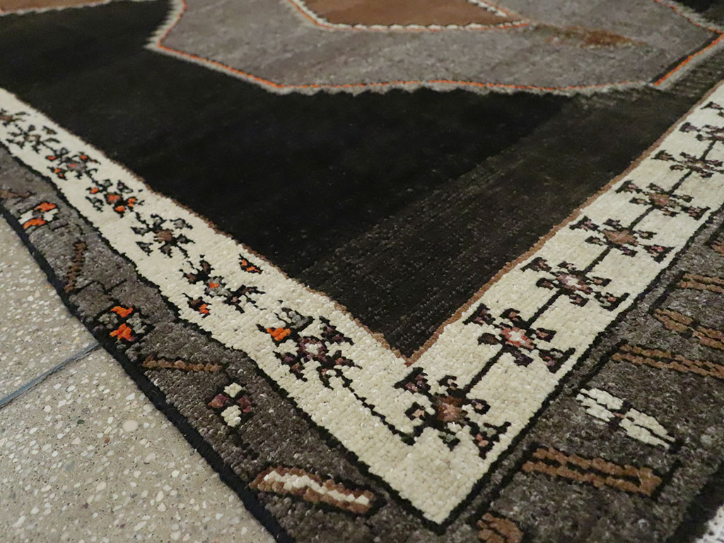 Vintage Turkish Anatolian Wide Gallery Runner, No.29229 - Staging