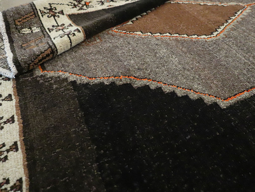 Vintage Turkish Anatolian Wide Gallery Runner, No.29229 - Staging