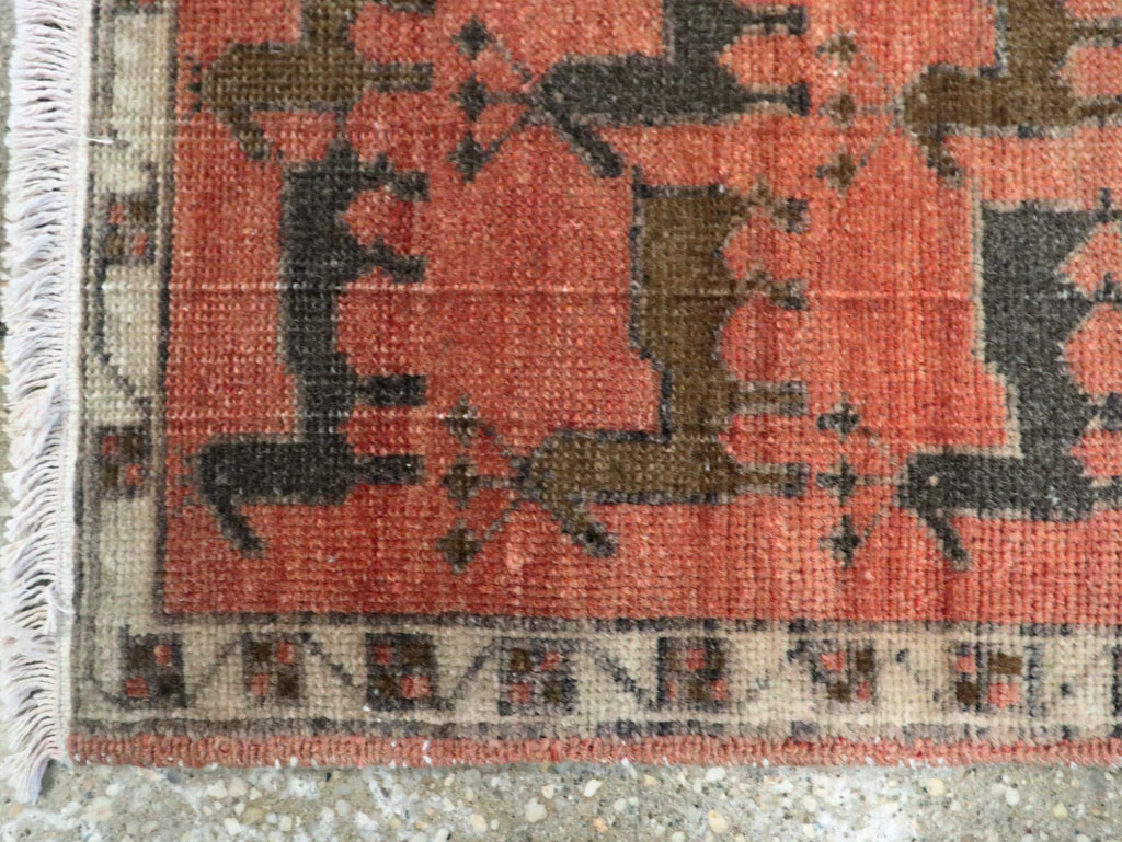 Vintage Anatolian Pictorial Rug, No.29230 - Staging