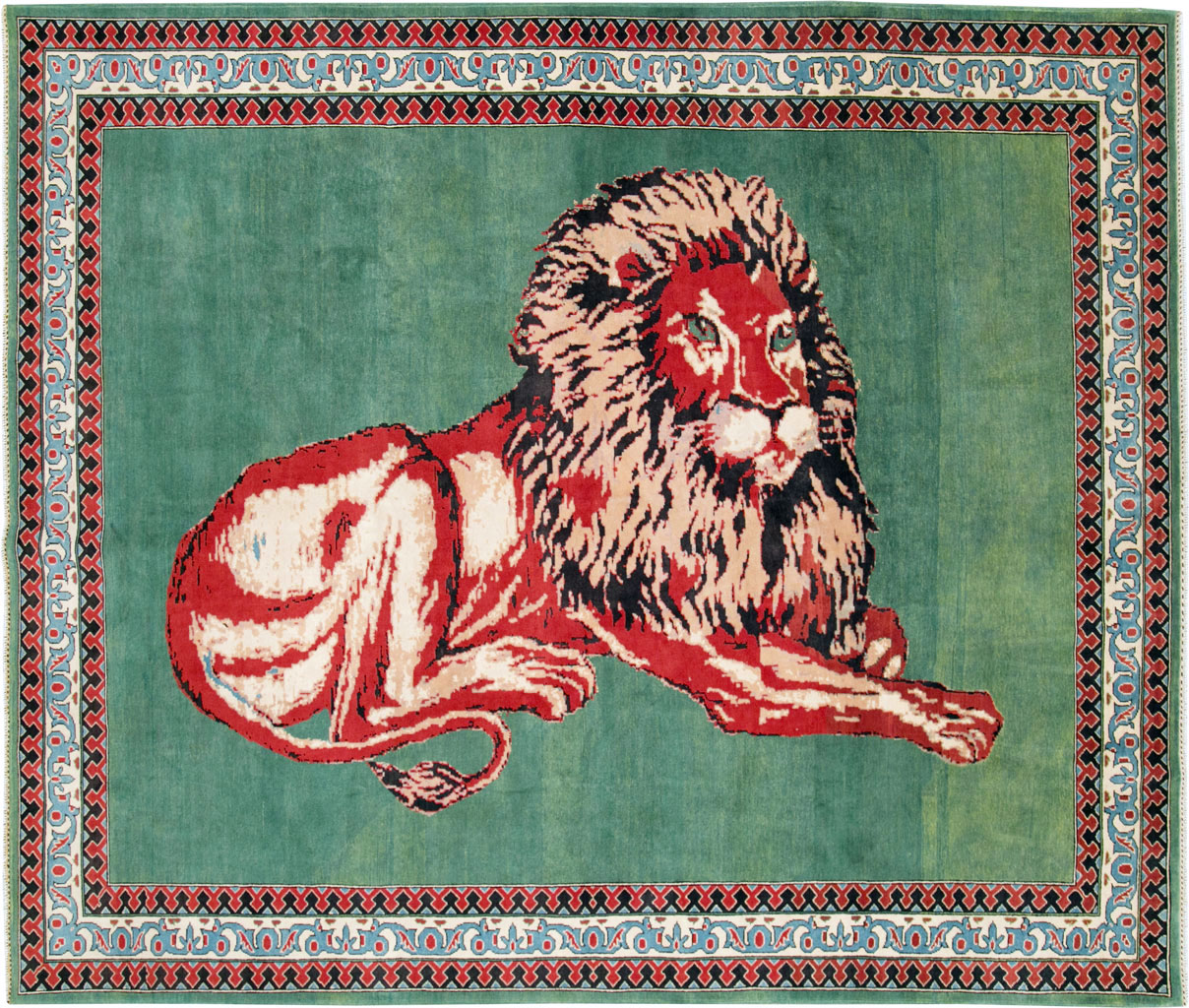 Modern Afghan Pictorial Carpet, No.29233 - Staging