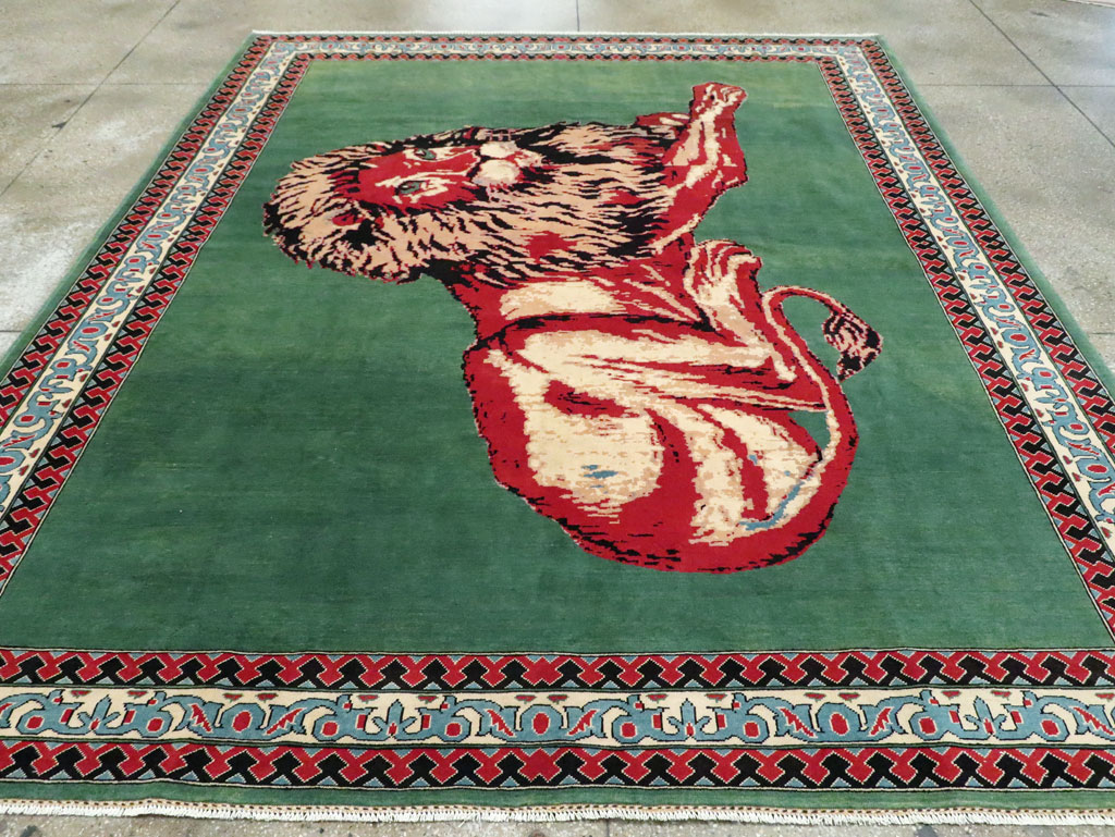 Modern Afghan Pictorial Carpet, No.29233 - Staging