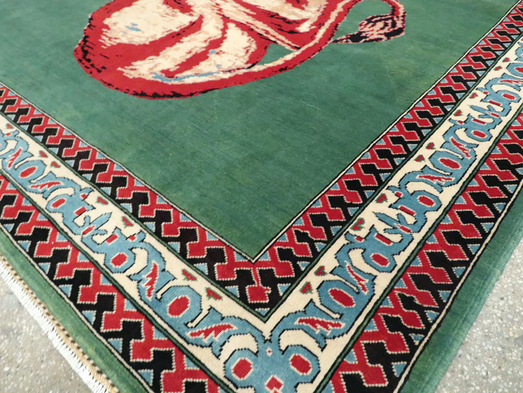 Modern Afghan Pictorial Carpet, No.29233 - Staging