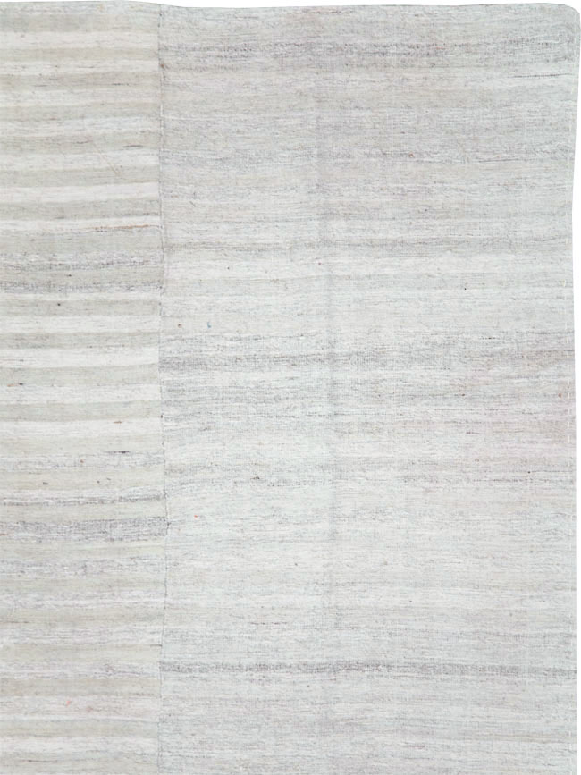 Vintage Turkish Flatweave Kilim Room Size Carpet, No.29244 - Staging