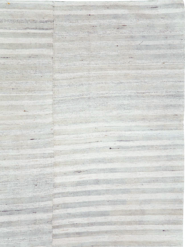 Vintage Turkish Flatweave Kilim Room Size Carpet, No.29244 - Staging