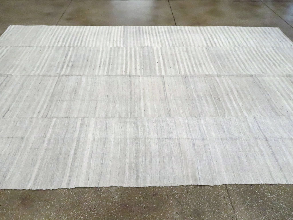 Vintage Turkish Flatweave Kilim Room Size Carpet, No.29244 - Staging