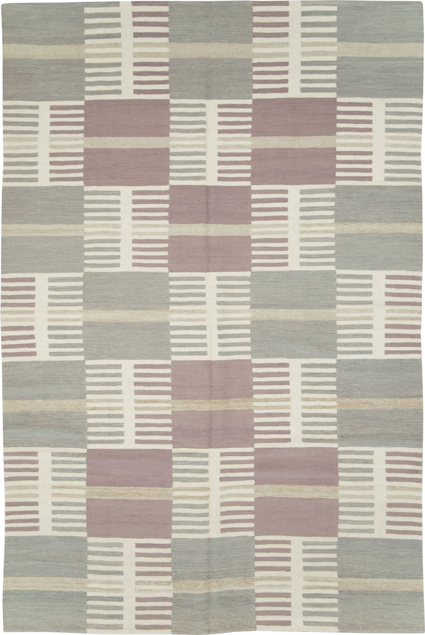 Modern Turkish Flatweave, No.29251 - Staging