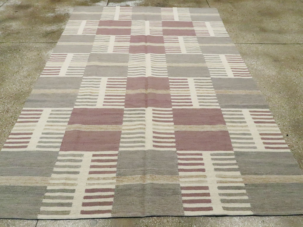 Modern Turkish Flatweave, No.29251 - Staging