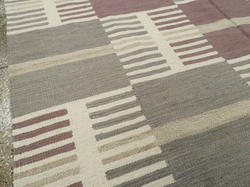 Modern Turkish Flatweave, No.29251 - Staging