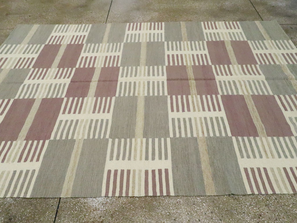 Modern Turkish Flatweave, No.29251 - Staging