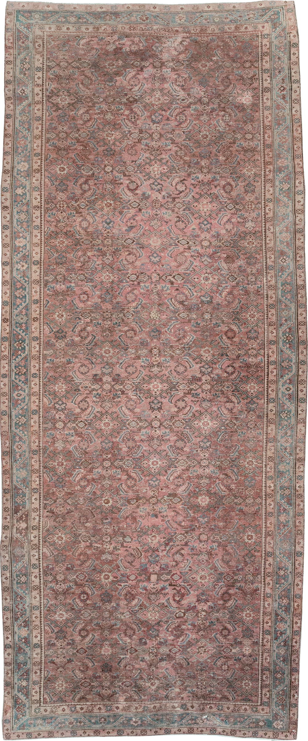 Antique Persian Malayer Gallery Carpet, No.29255 - Staging