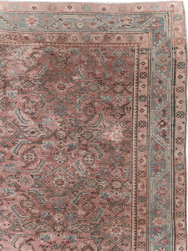 Antique Persian Malayer Gallery Carpet, No.29255 - Staging