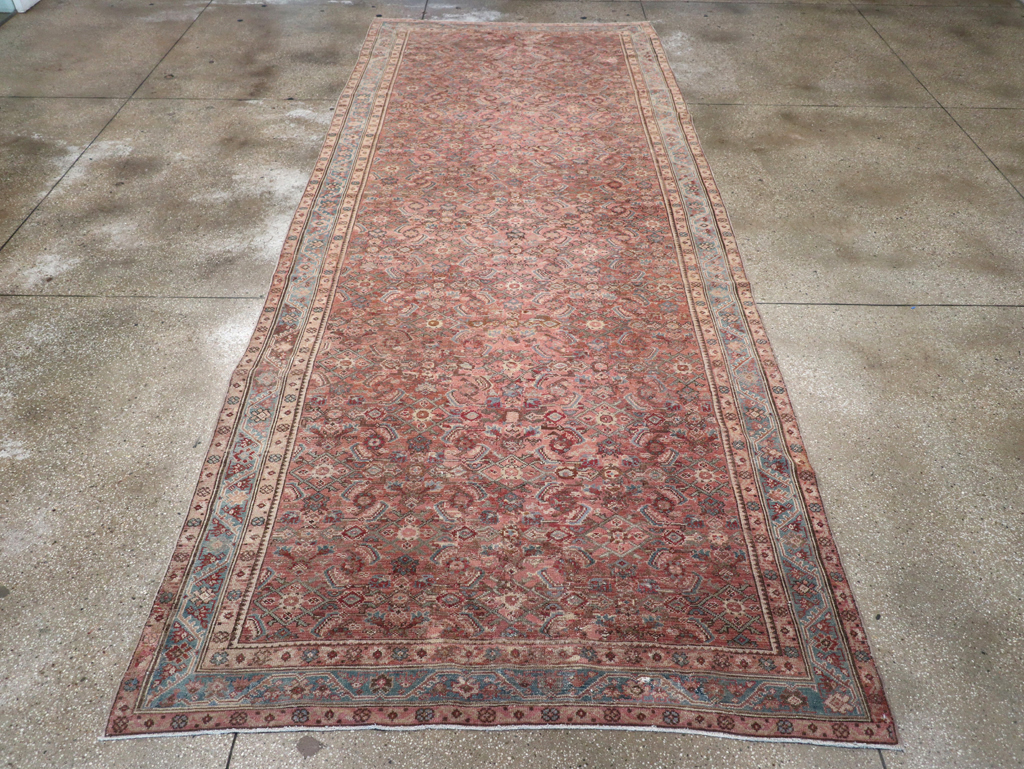Antique Persian Malayer Gallery Carpet, No.29255 - Staging