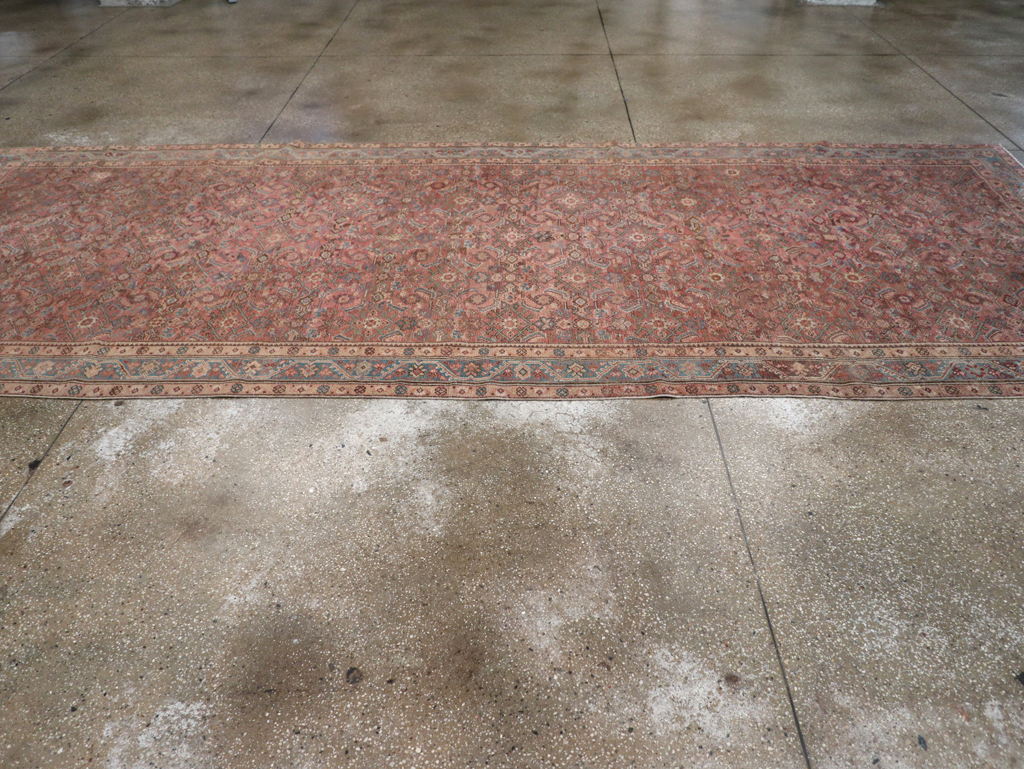 Antique Persian Malayer Gallery Carpet, No.29255 - Staging