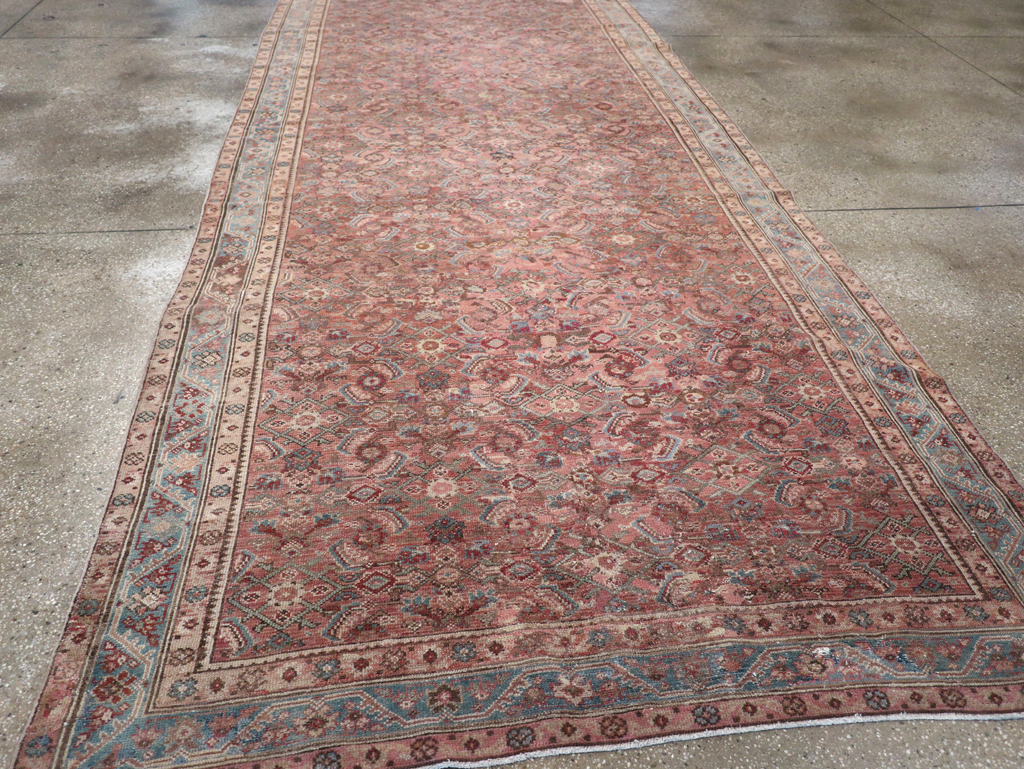 Antique Persian Malayer Gallery Carpet, No.29255 - Staging
