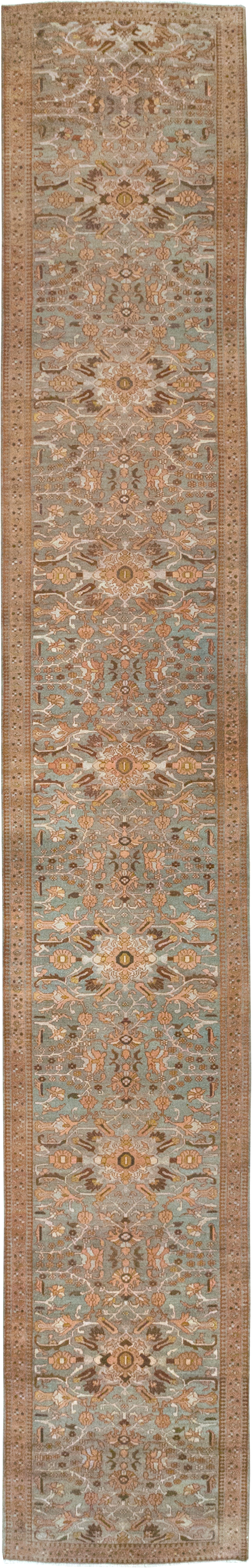 Antique Persian Malayer Long Runner, No.29259 - Staging