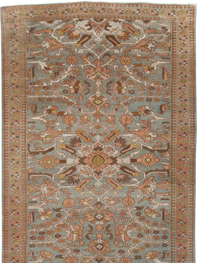 Antique Persian Malayer Long Runner, No.29259 - Staging