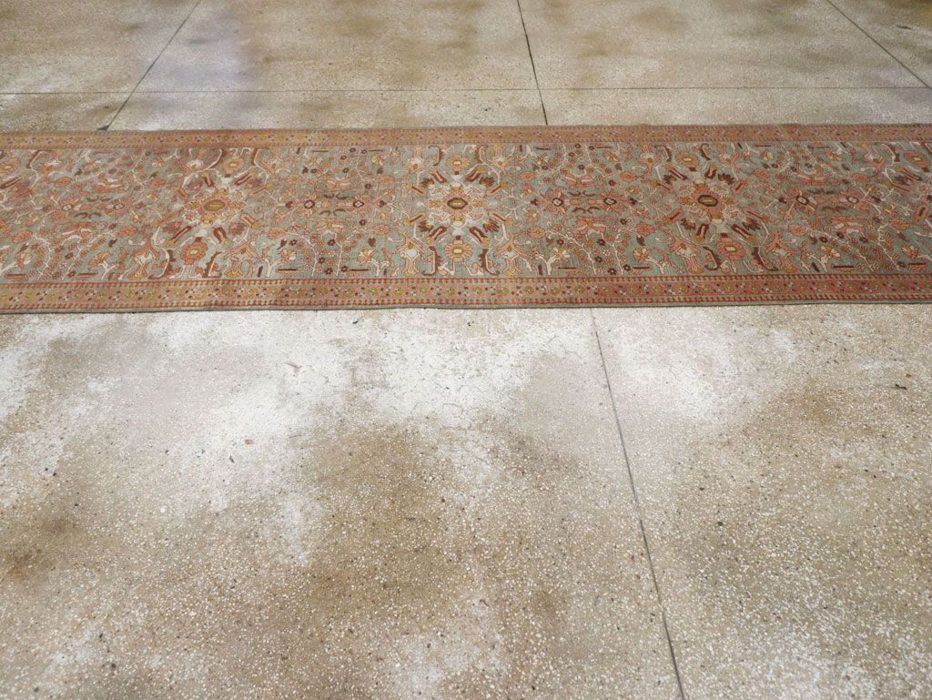 Antique Persian Malayer Long Runner, No.29259 - Staging