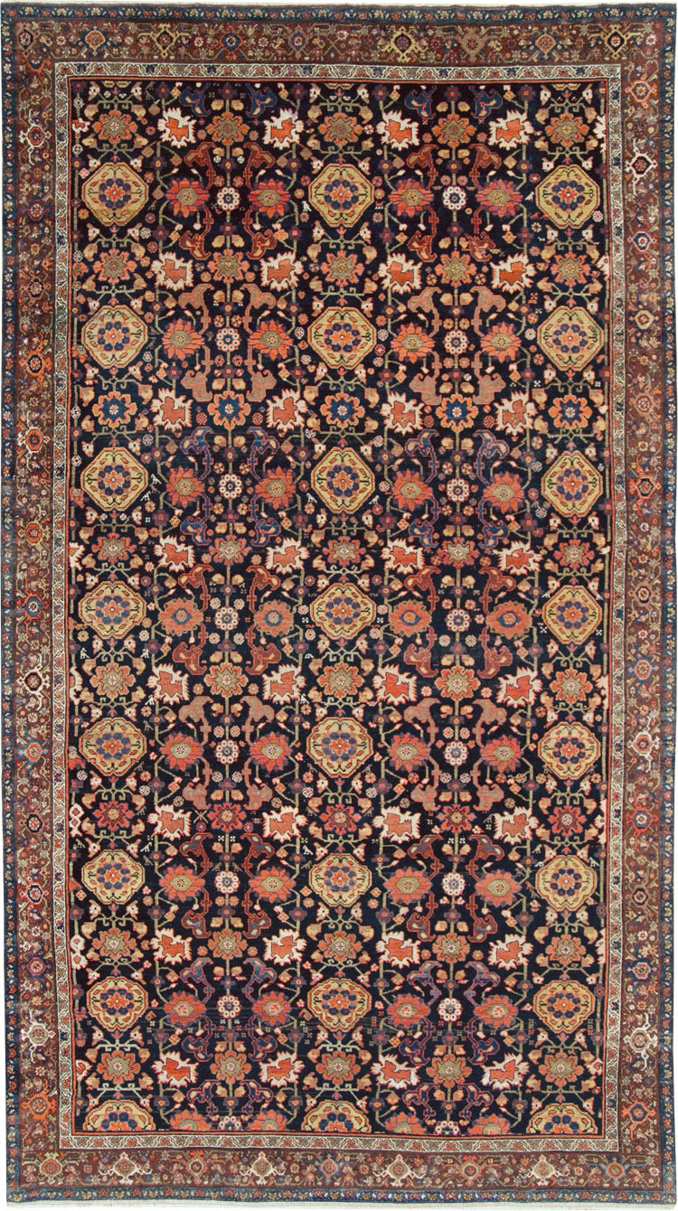 Antique Persian Malayer Gallery Carpet, No.29269 - Staging