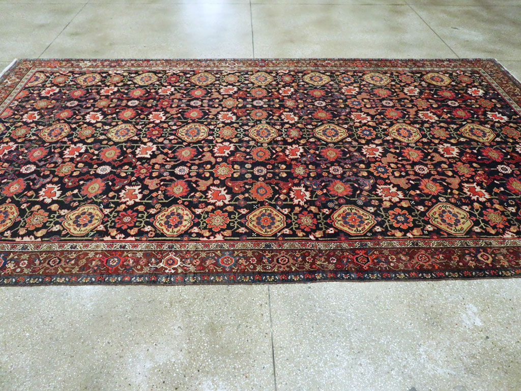 Antique Persian Malayer Gallery Carpet, No.29269 - Staging