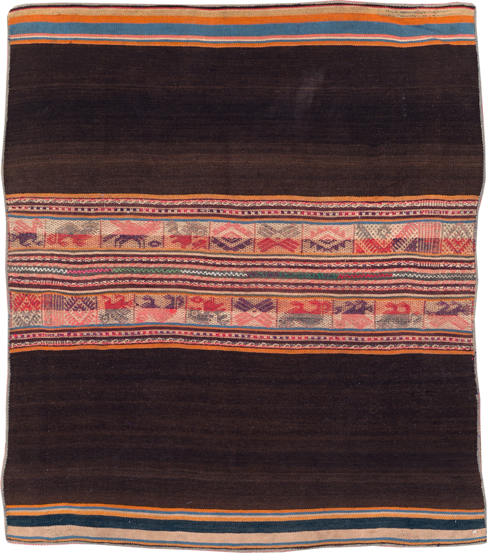 Vintage Perisan Square Kilim, No.29282 - Staging