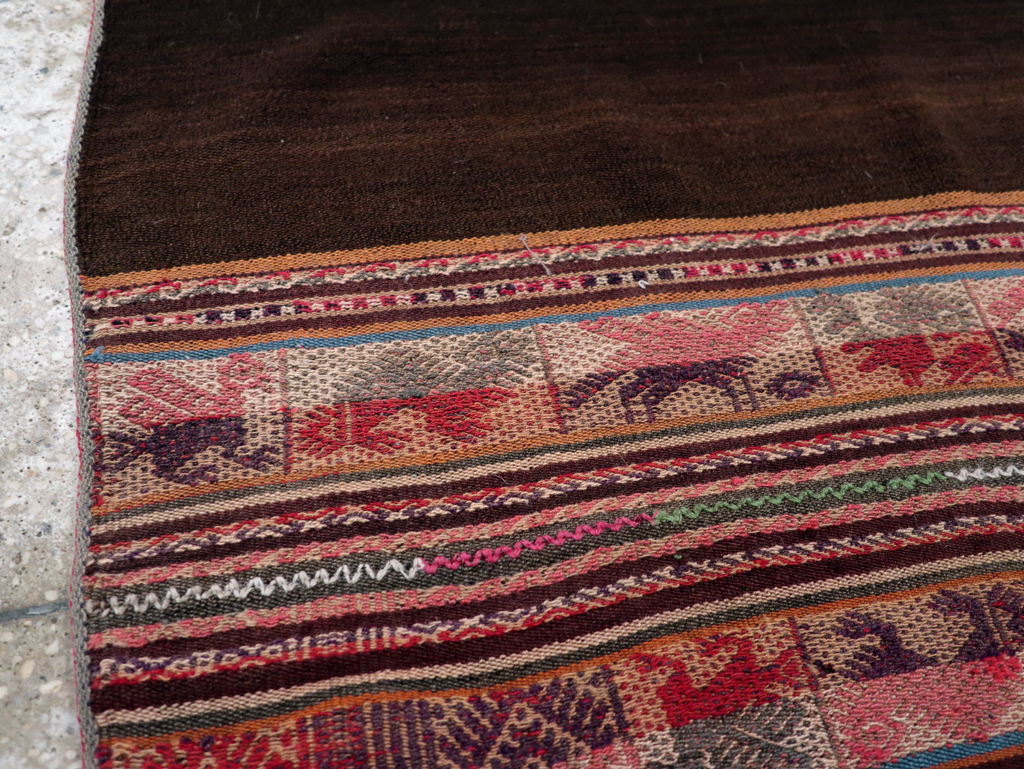 Vintage Perisan Square Kilim, No.29282 - Staging