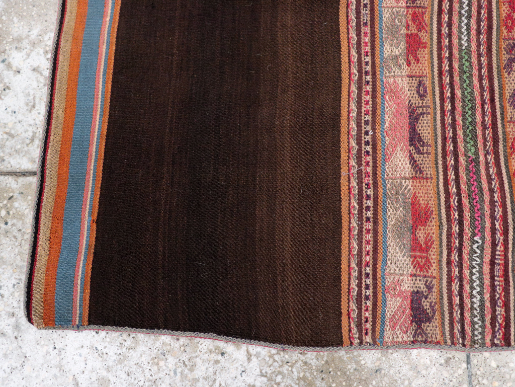 Vintage Perisan Square Kilim, No.29282 - Staging