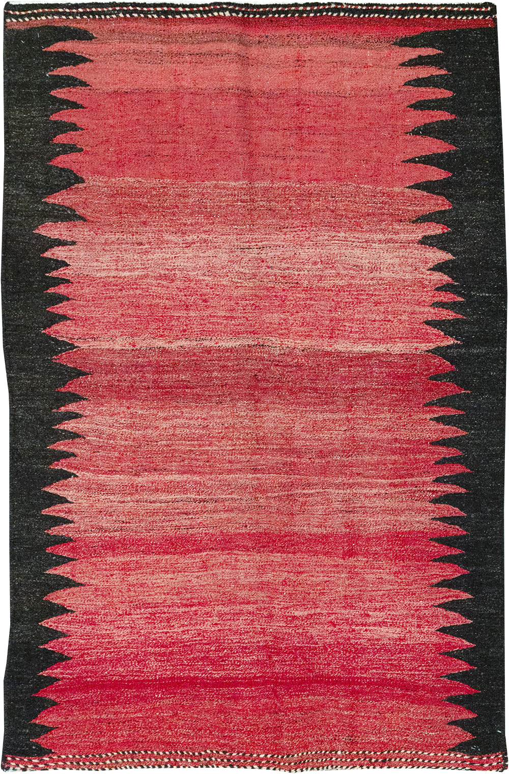 Vintage Persian Flatweave Kilim Accent Rug, No.29285 - Staging