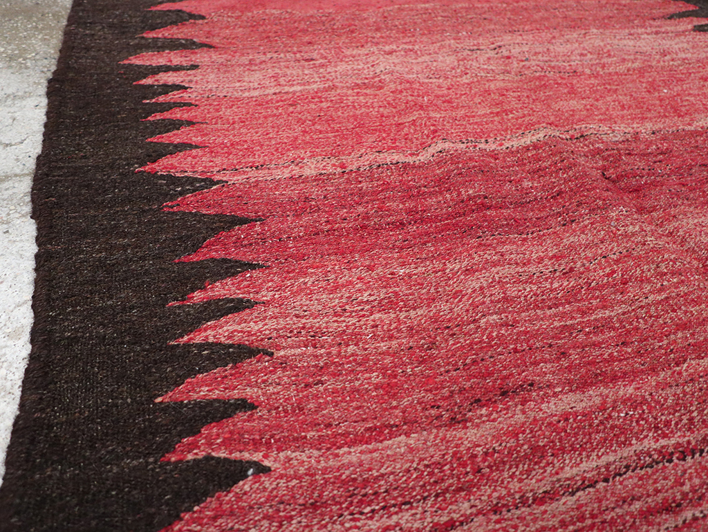 Vintage Persian Flatweave Kilim Accent Rug, No.29285 - Staging