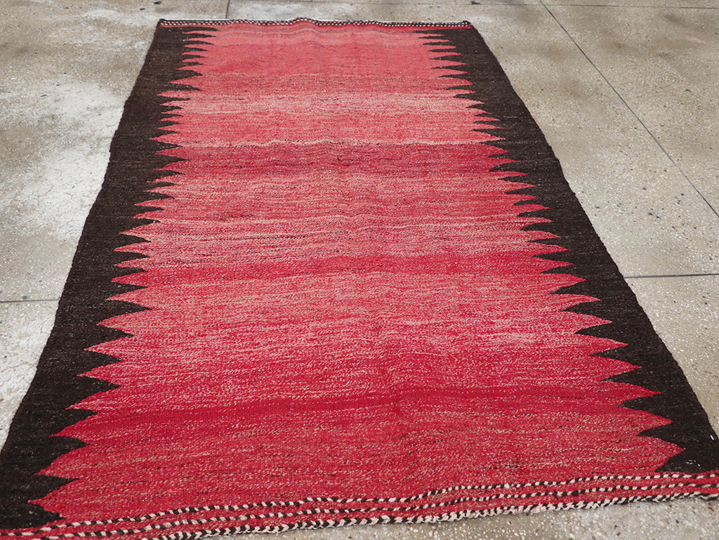 Vintage Persian Flatweave Kilim Accent Rug, No.29285 - Staging