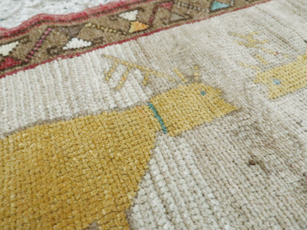 Vintage Anatolian Pictorial Rug, No.29316 - Staging