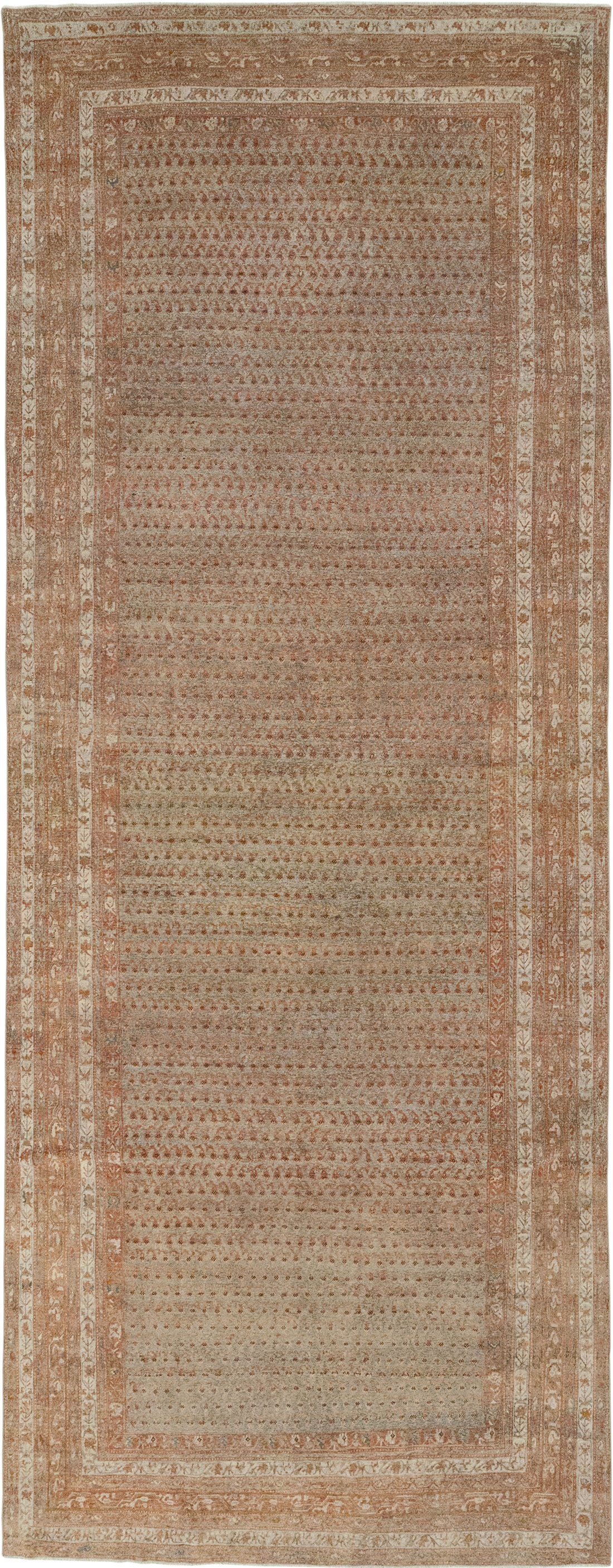 Antique Persian Malayer Long and Narrow Gallery Carpet, No.29334 - Staging