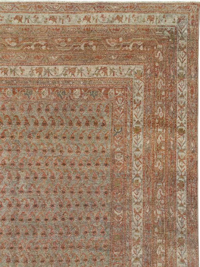 Antique Persian Malayer Long and Narrow Gallery Carpet, No.29334 - Staging