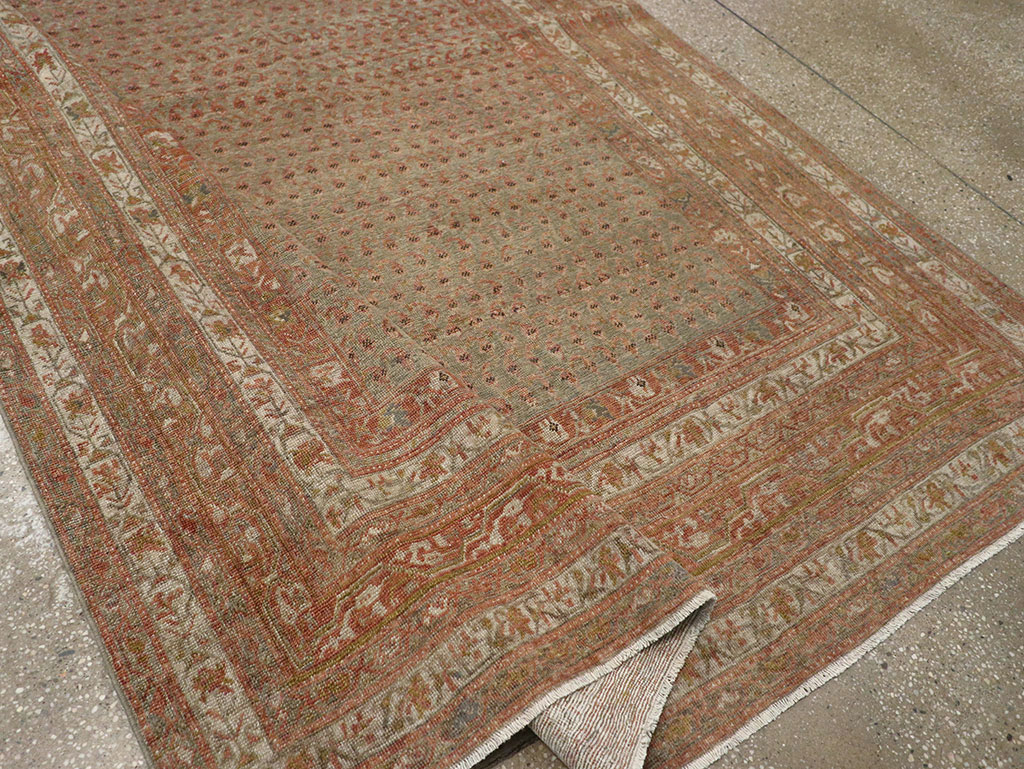 Antique Persian Malayer Long and Narrow Gallery Carpet, No.29334 - Staging