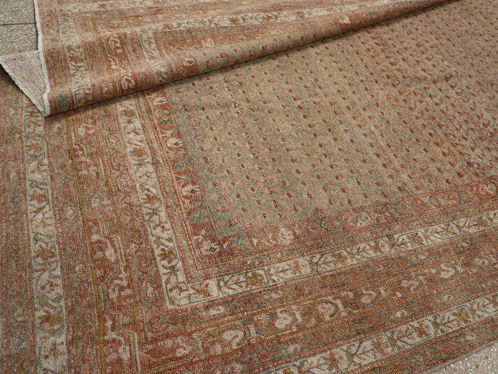 Antique Persian Malayer Long and Narrow Gallery Carpet, No.29334 - Staging