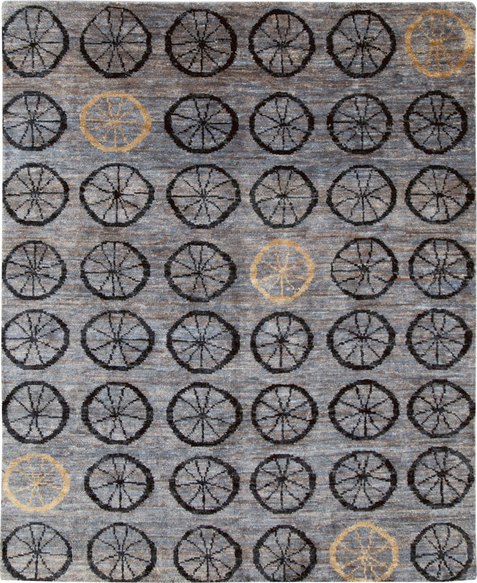 Contemporary Turkish Anatolian Room Size Carpet, No.29337 - Staging