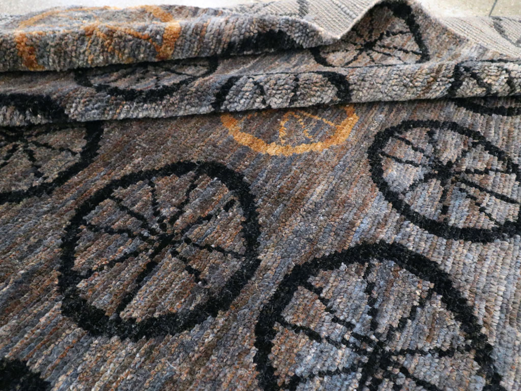 Contemporary Turkish Anatolian Room Size Carpet, No.29337 - Staging