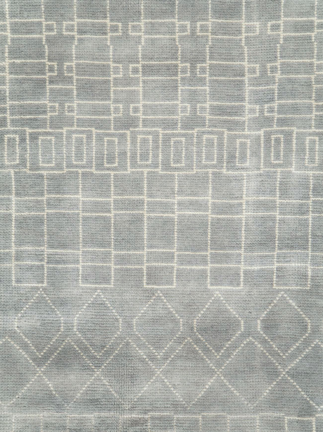 Contemporary Moroccan Room Size Carpet, No.29338 - Staging