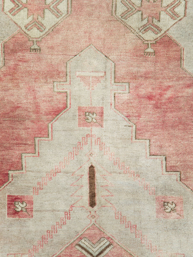 Vintage Turkish Anatolian Wide Gallery Runner, No.29342 - Staging