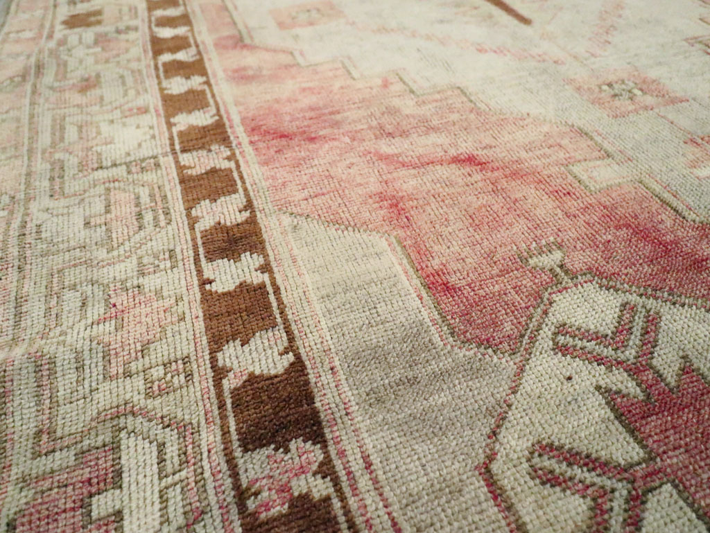 Vintage Turkish Anatolian Wide Gallery Runner, No.29342 - Staging