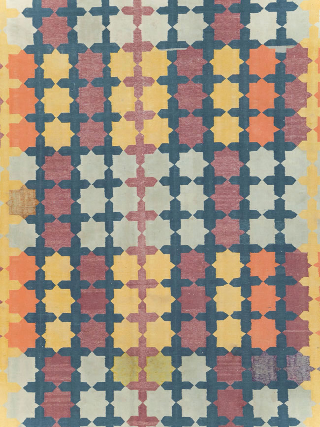 Vintage Indian Dhurrie, No.29351 - Staging