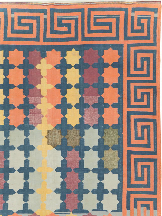 Vintage Indian Dhurrie, No.29351 - Staging