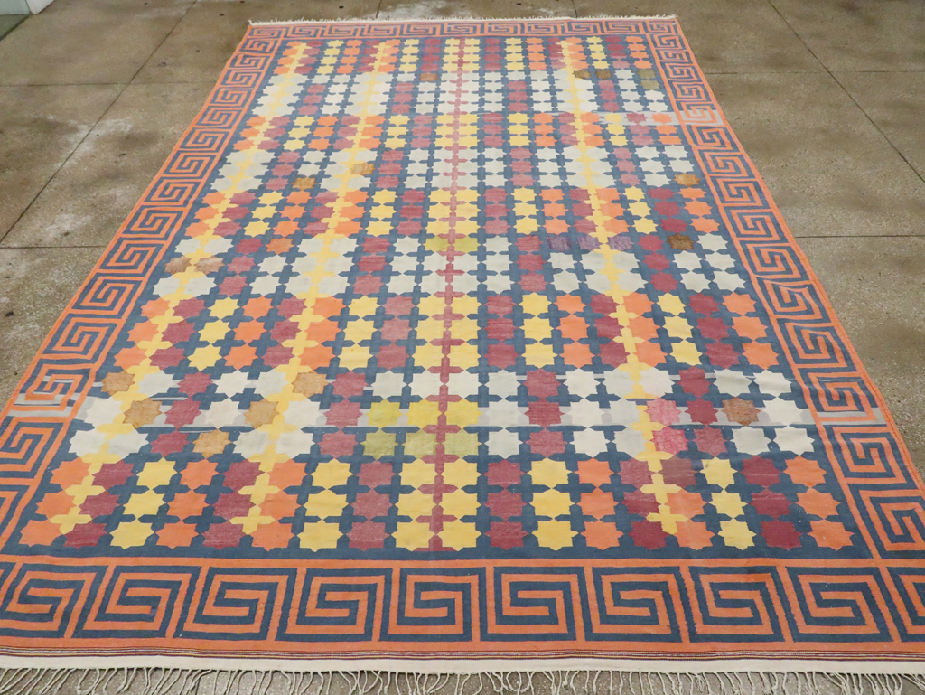 Vintage Indian Dhurrie, No.29351 - Staging
