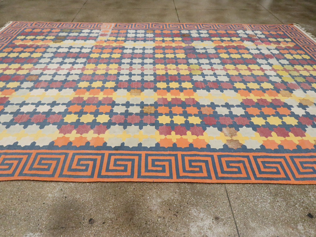 Vintage Indian Dhurrie, No.29351 - Staging